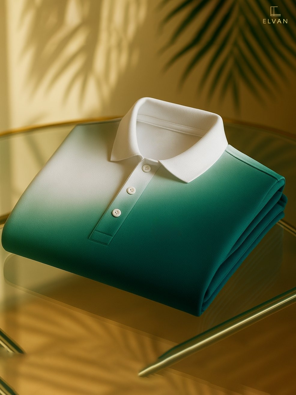 ELVAN Classic Business Polo โ Button Down Short Sleeve Loose Fit Edition