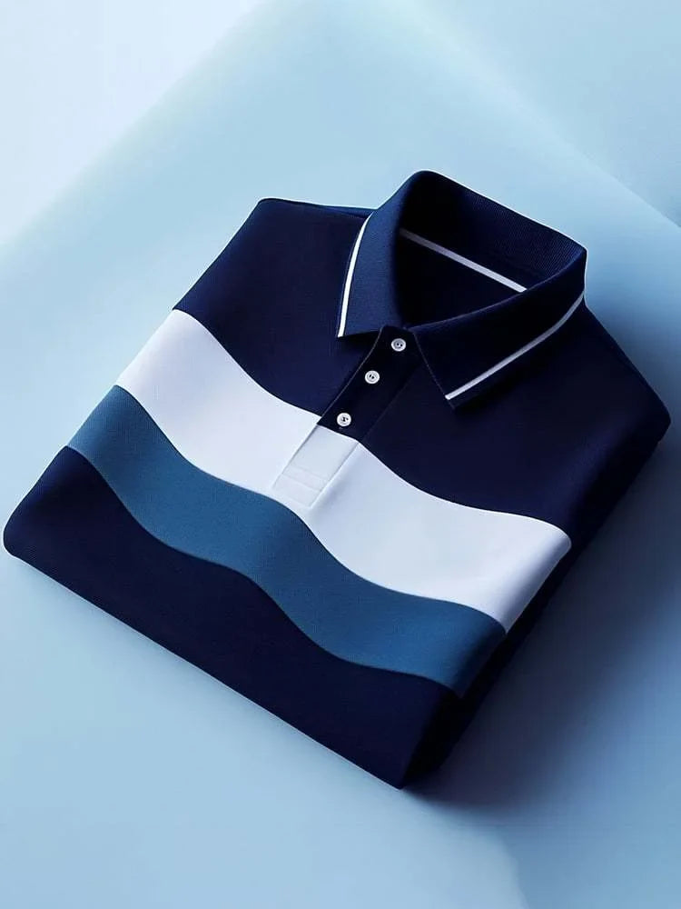ELVAN Elite Plaid Short Sleeve Polo – Modern Men’s Fashion Edition