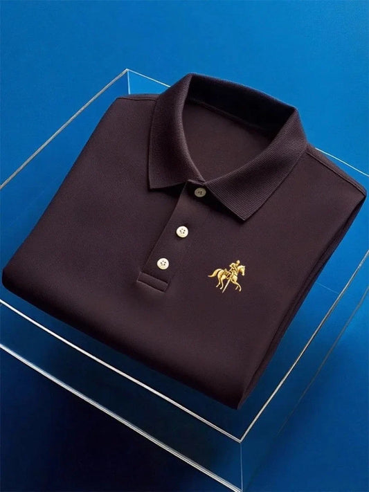 ELVAN Premium Mixed Print Elastic Polo – Business Casual Edition
