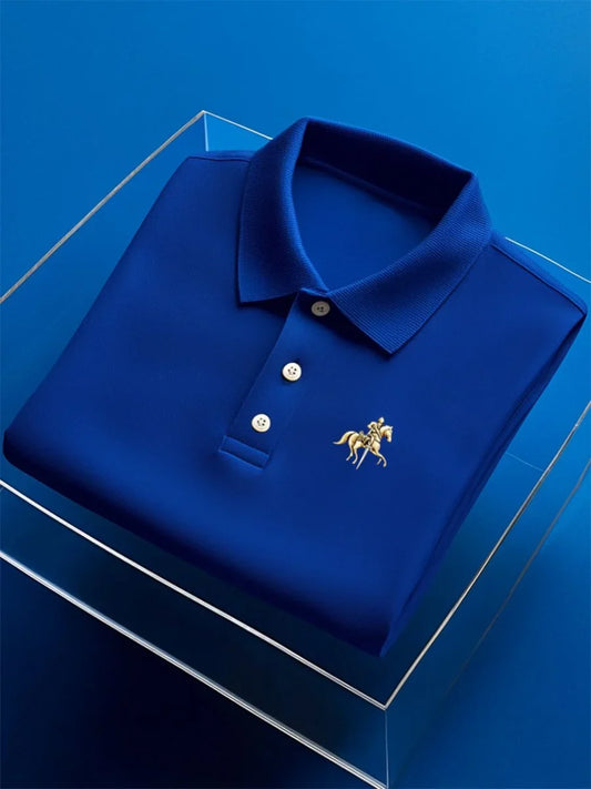 ELVAN Premium Mixed Print Elastic Polo – Business Casual Edition