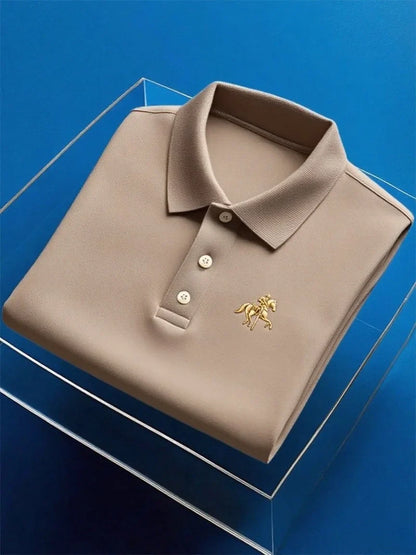 ELVAN Premium Mixed Print Elastic Polo – Business Casual Edition