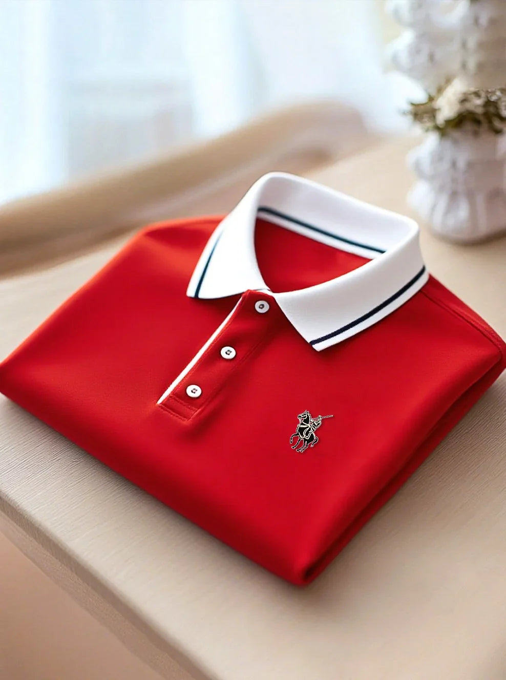 ELVAN Luxury Business Casual Printed Polo – Smart Fashion Wear