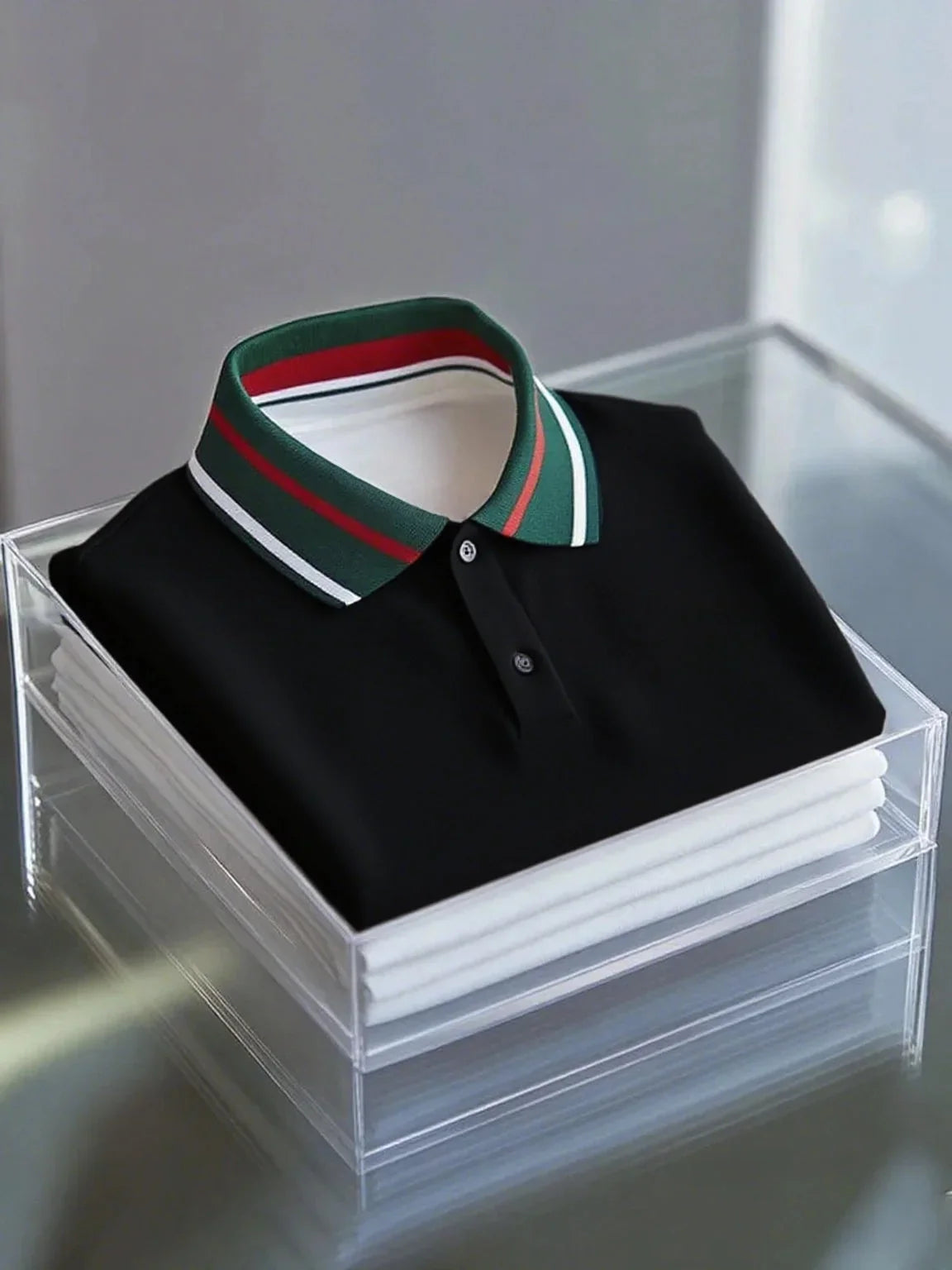 ELVAN Business Button-Down Polo – Premium Short Sleeve Edition