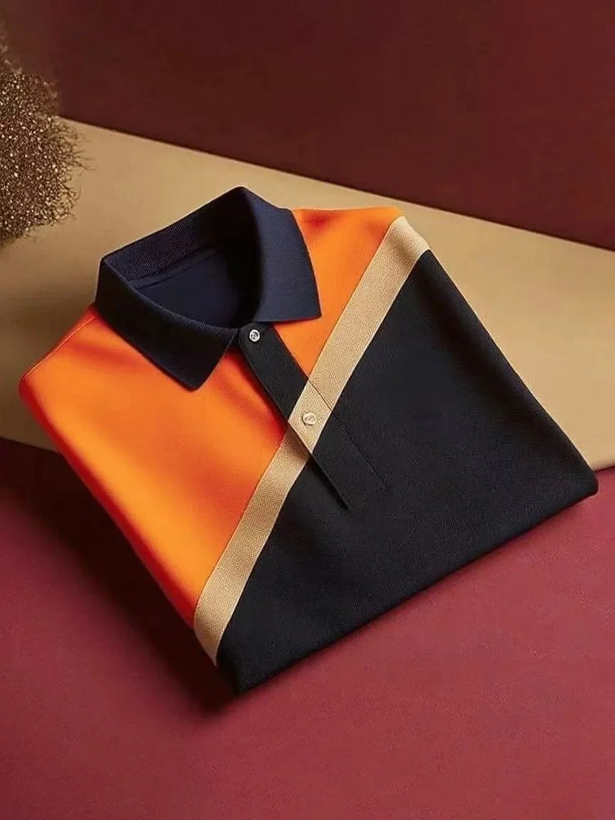 ELVAN Prestige Button Polo Shirt – Smart Casual Loose Fit Look