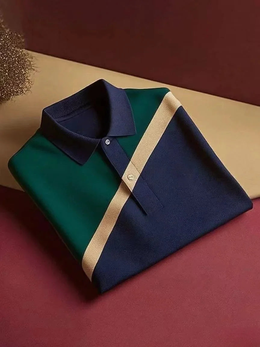 ELVAN Prestige Button Polo Shirt – Smart Casual Loose Fit Look