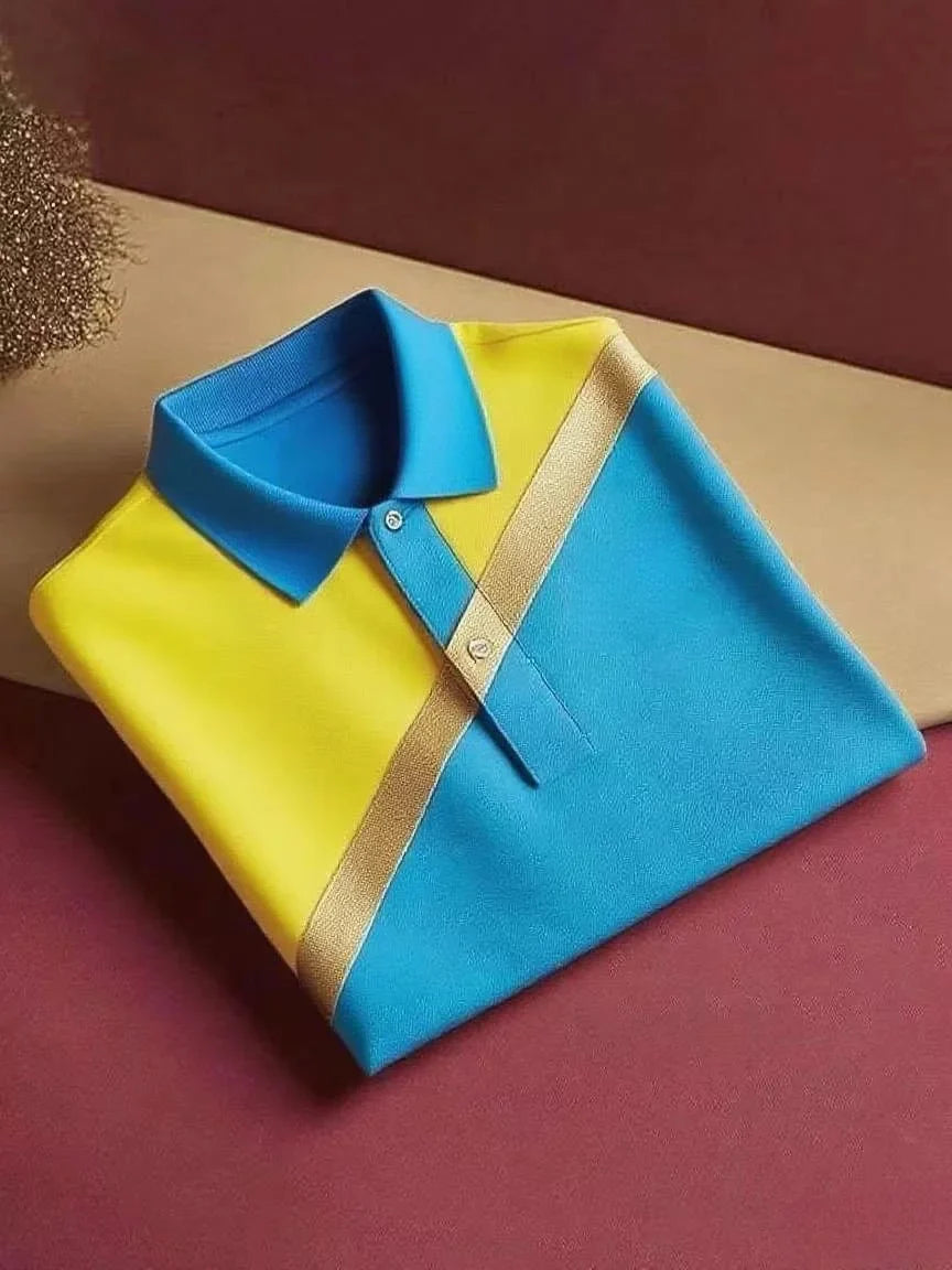 ELVAN Prestige Button Polo Shirt – Smart Casual Loose Fit Look
