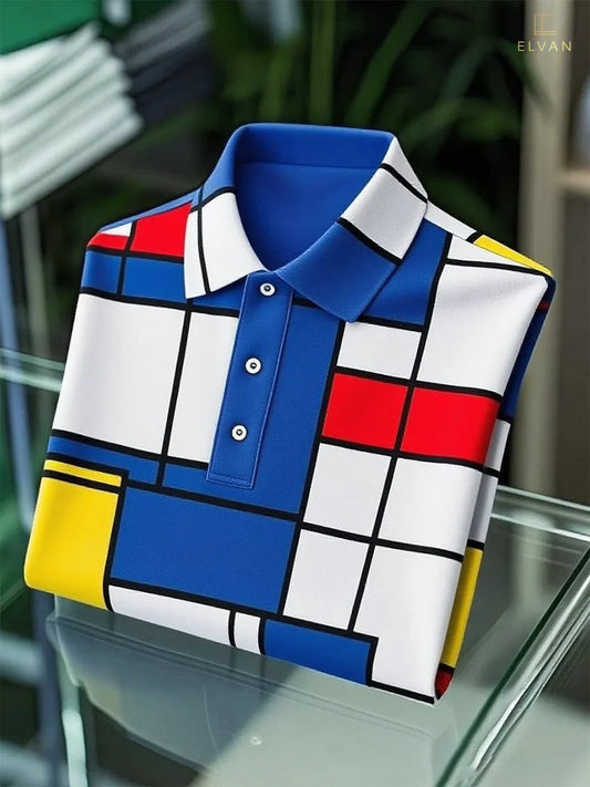 ELVAN Urban Art Inspired Polo Shirt – Modern Style Edition