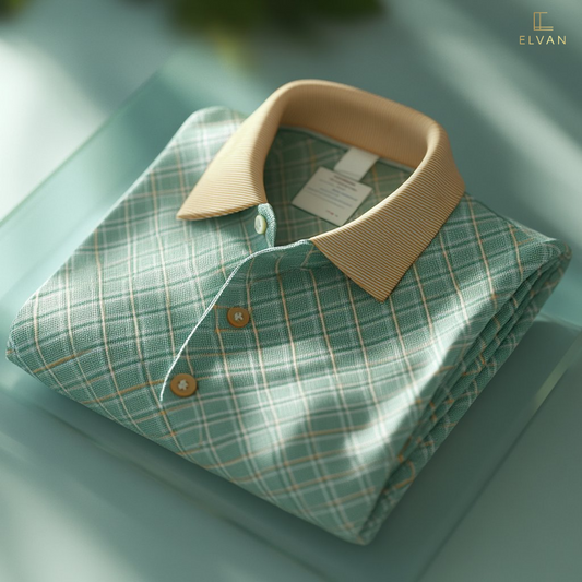ELVAN Premium Jacquard Business Polo – Sophisticated Casual Edition