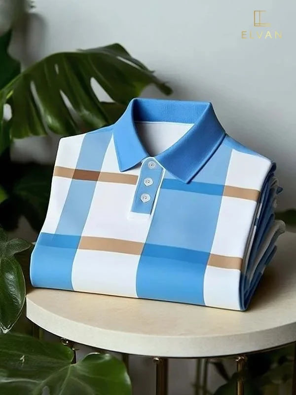 ELVAN Urban Striped Polo – Premium Edition